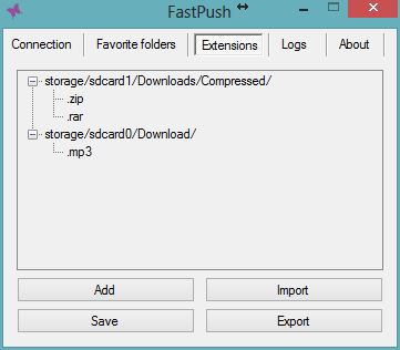 Fast Push Extension Files