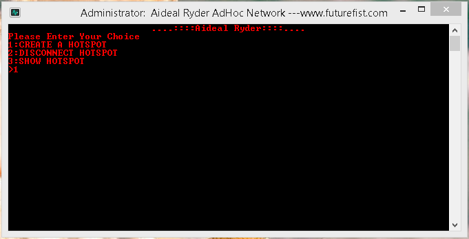 Create Hotspot Adhoc Network Windows 8.1 2
